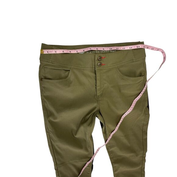 Lot of 2 Toad Co Flextime Skinny Pant Size 8 Chalkboard Black Green Hiking Camp - Picture 16 of 16